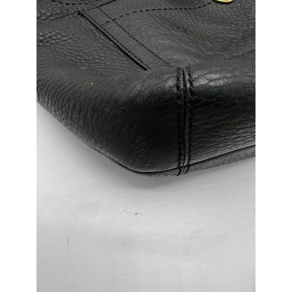 COACH Ergo Leather Tote Bag Black Grained Leather Handbag Authentic GC PT3 - Picture 5 of 9